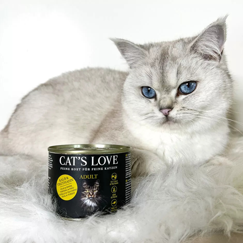 Cat´s Love lata comida húmeda ternera y pavo para gatos